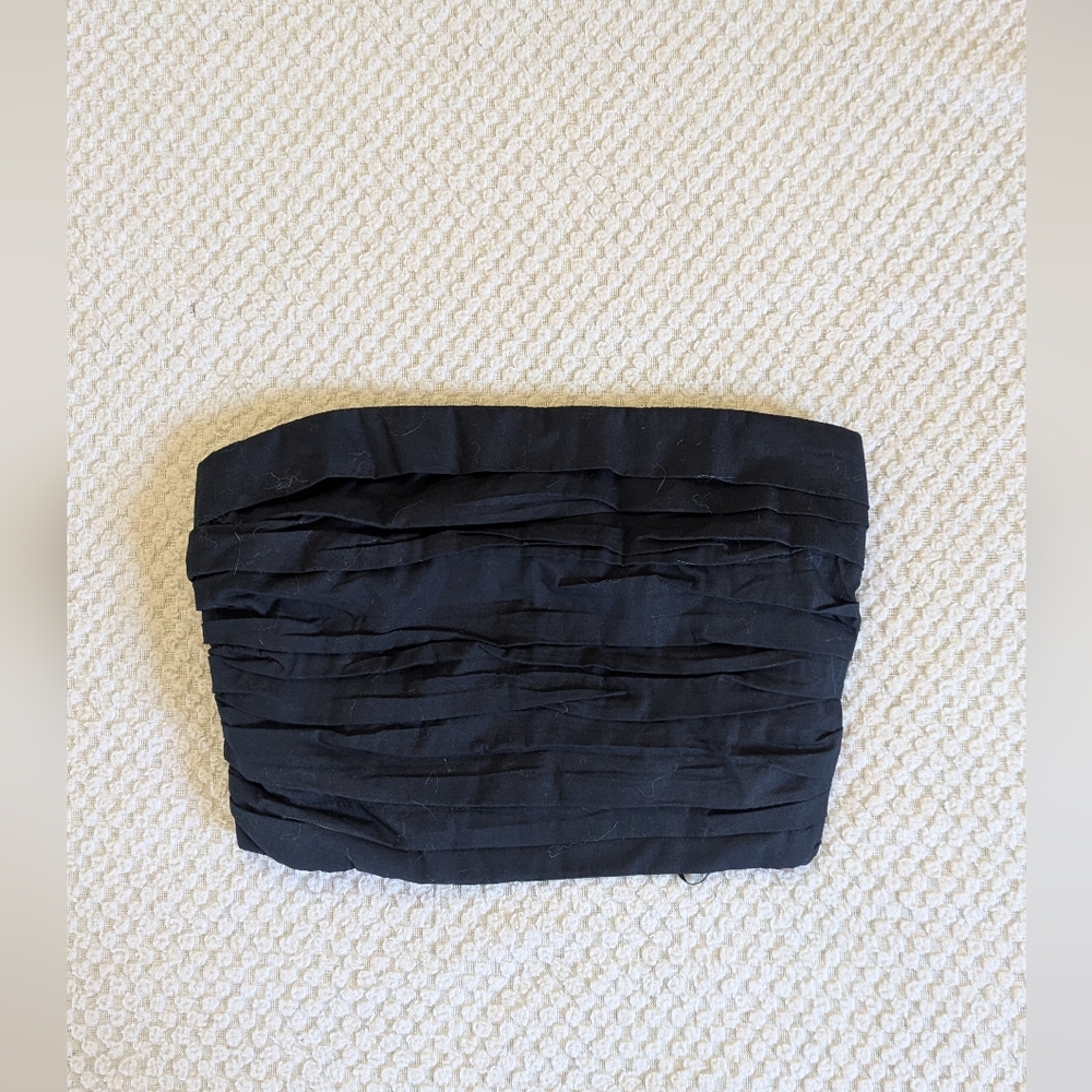 Black Strapless Top